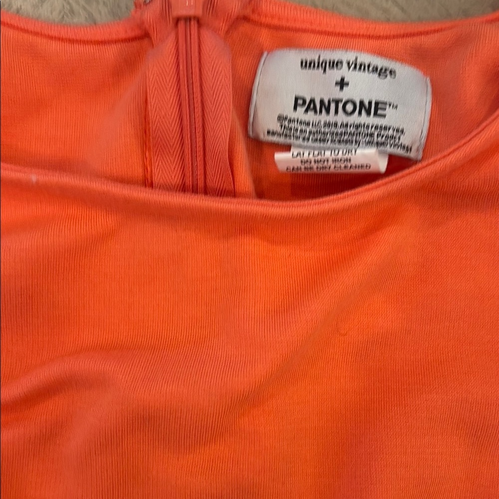 Pantone coral Midi bodycon dress size 4